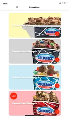 Cold Rock Ice Creamery android App screenshot 1