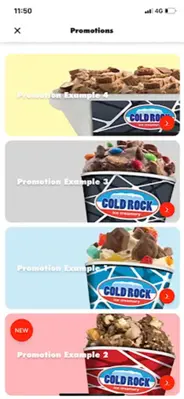 Cold Rock Ice Creamery android App screenshot 4